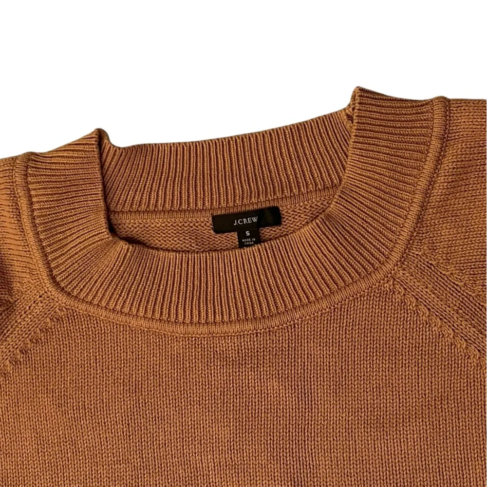 J. Crew Relaxed-sleeve Boatneck Beach Sweater Camel Tan‎ Size Small